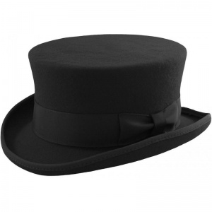 Boys Black Premium Wool Junior Top Hat